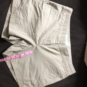 J Crew Khaki shorts, size 2.